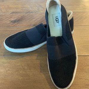 Black slip ons